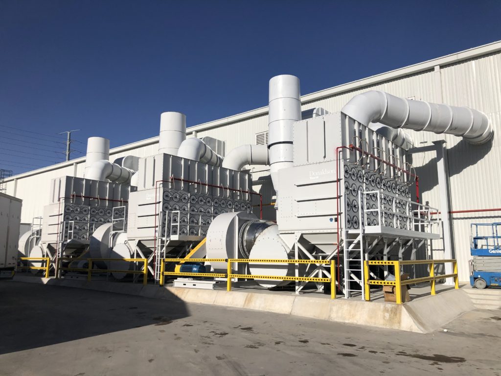 Cartridge dust collector installation by Capt-Air