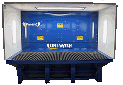 Uni-Wash Wet Downdraft Bench with lights | Capt-Air
