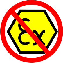 No-explosion symbol \ CAPT-AIR