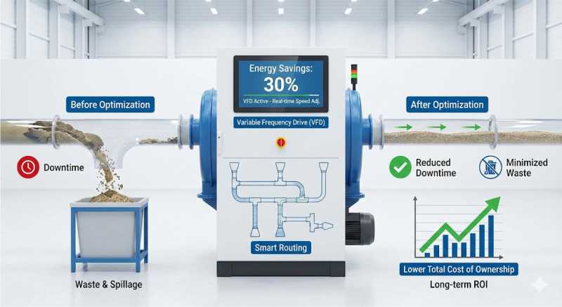 Operational cost efficiency in custom pneumatic conveyors | CAPT-AIR